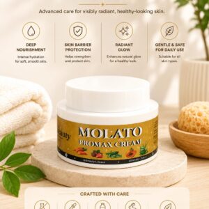 Molato Promax Natural Face Cream - Brightening, Anti-Aging, Radiant Youthful Glow Formula Moisturizers