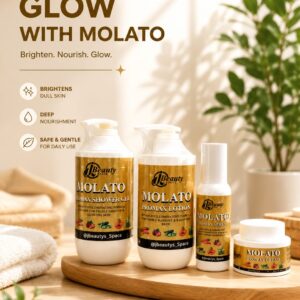 4 in 1 Molato promax perfect brightening body set . Body shower, Lotion, Serum and Facial Cream, Very Effective for all Type of Skin. Hydroquinone Free
